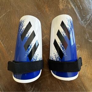 Adidas toddler Blue and Black Shin Guards